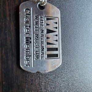 WWII Museum Charter Member Dog Tag